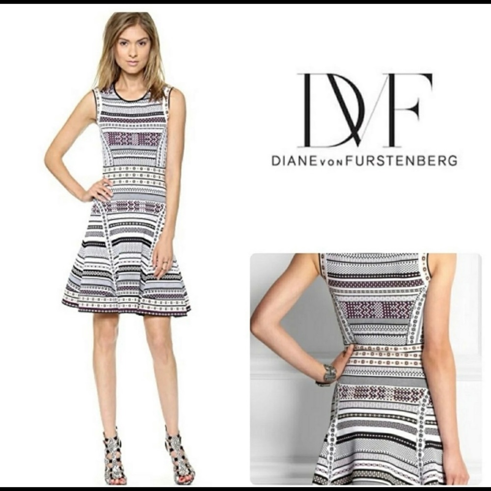 DVF Eleanor print dress size Medium